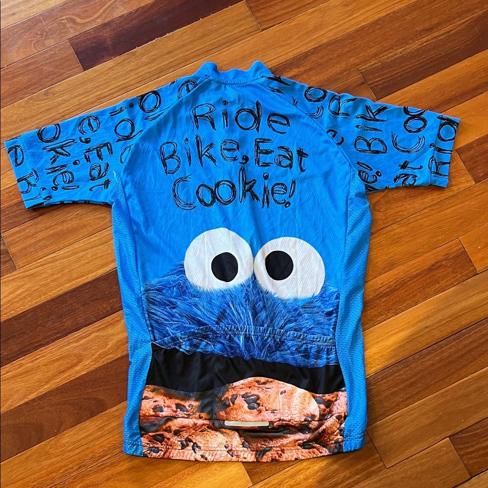 Cookie Monster Cyclin Bike Shirt
